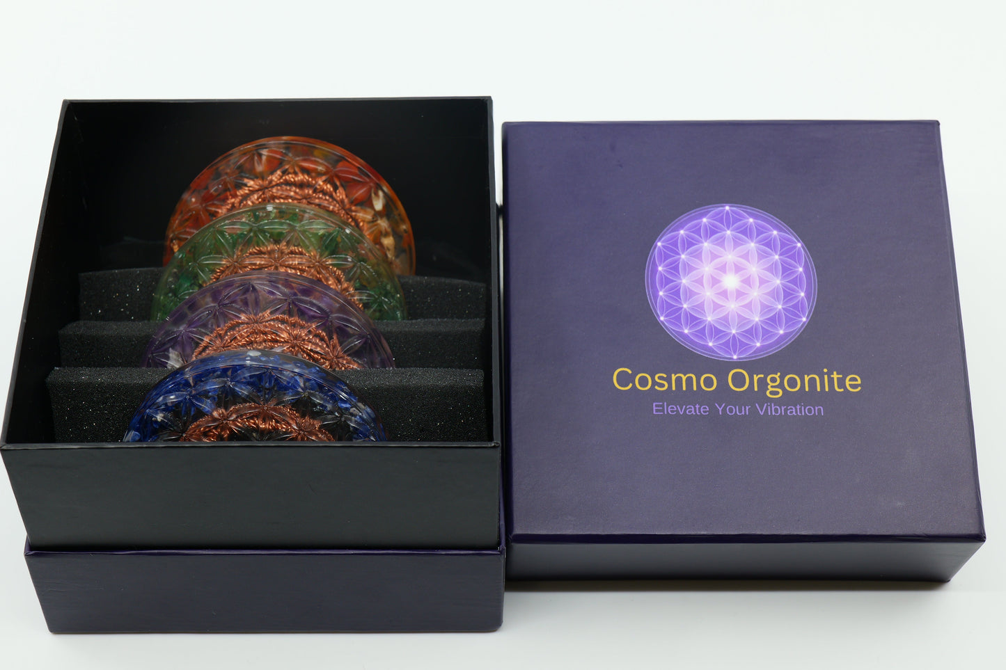 Cosmo Energy Drink Coaster Collection — 4 Piece Set