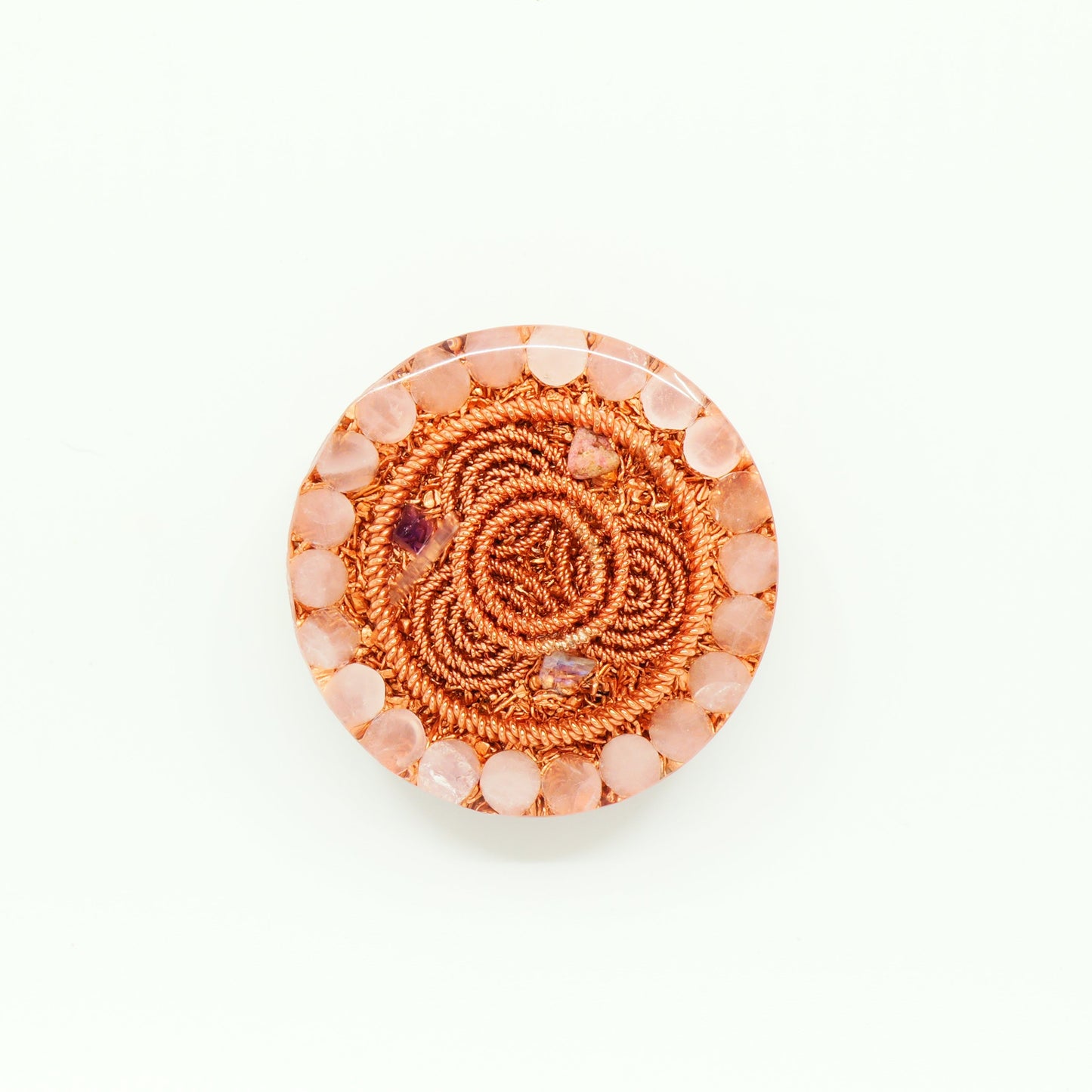 Pocket Orgonite & Necklace — Rainbow Moonstone