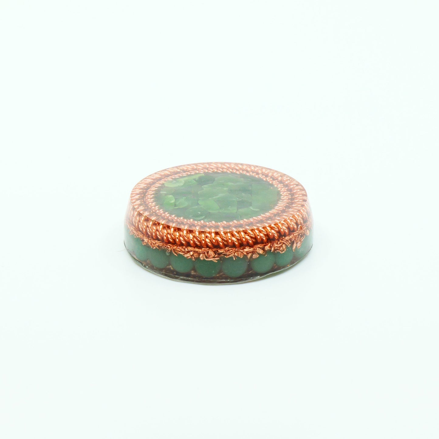 Pocket Orgonite & Necklace — Green Jade