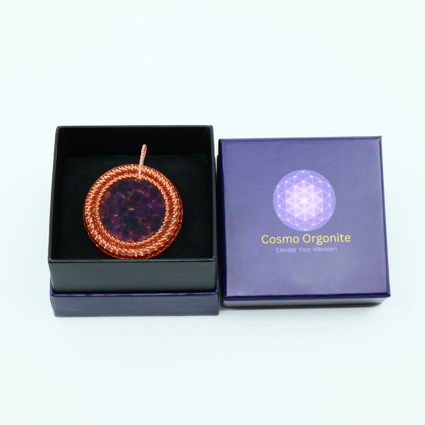 Pocket Orgonite & Necklace — Amethyst