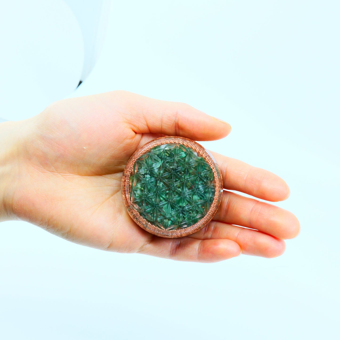 Flower of Life — Green Aventurine