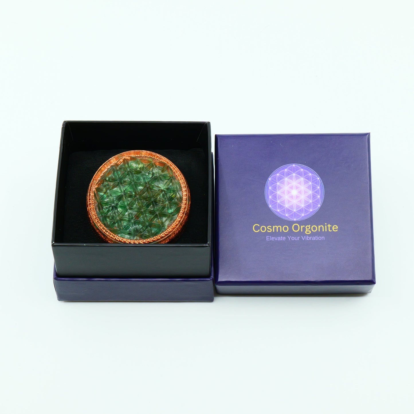 Flower of Life — Green Aventurine