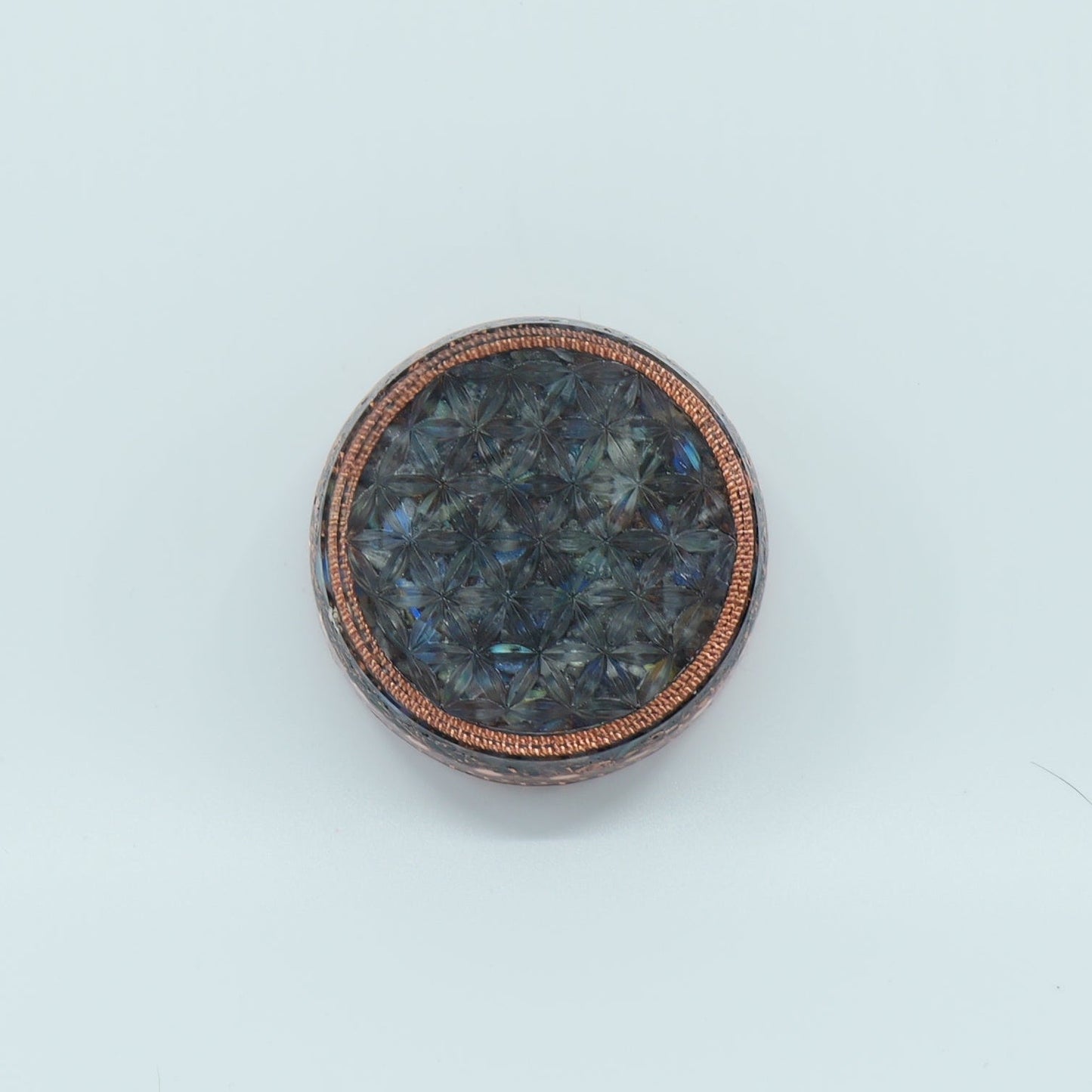 Flower of Life — Labradorite Rodin Coil (with Copper Spheres)
