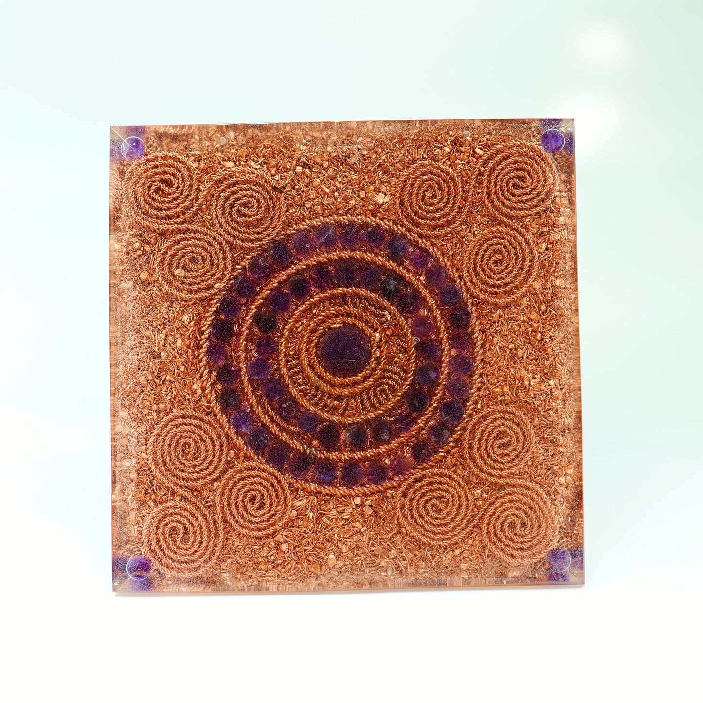 Pyramid — Labradorite Rodin Coil, Corner Amplification Coils