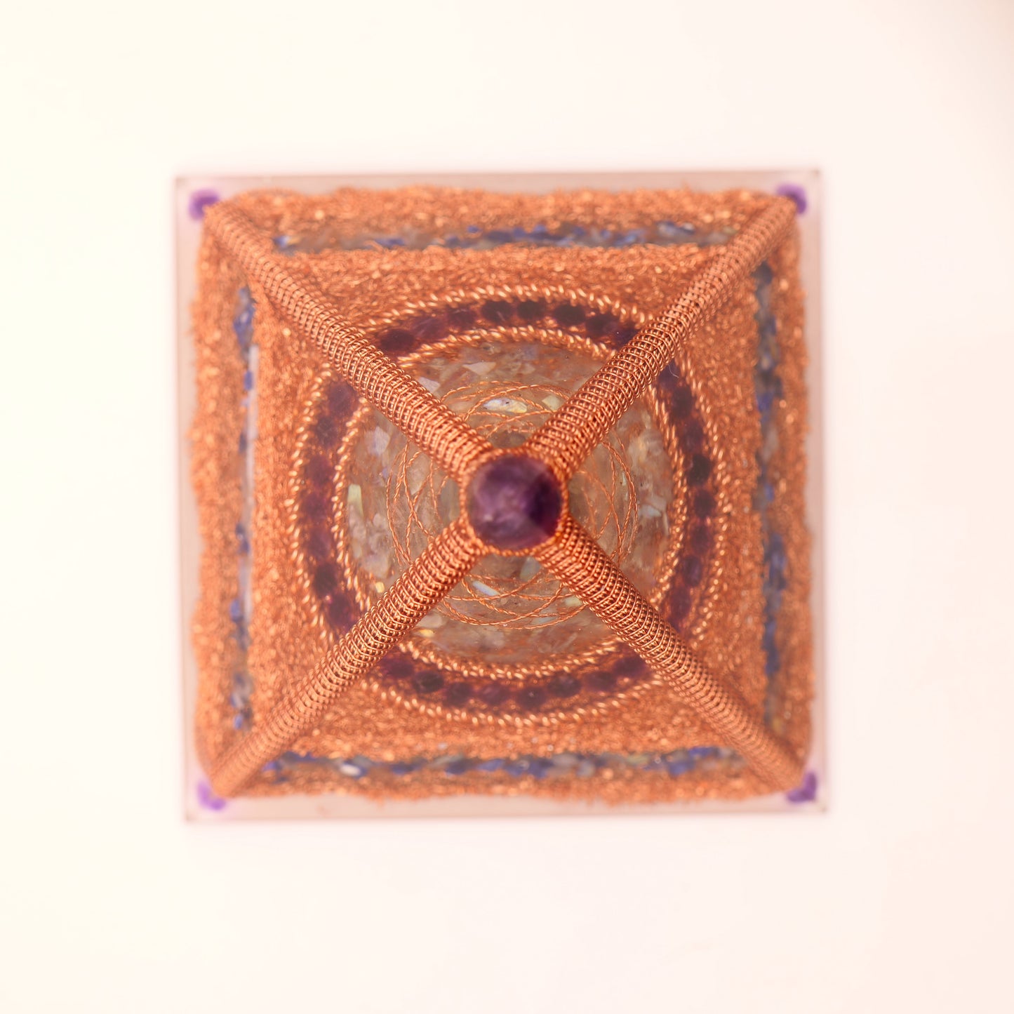 Pyramid — Labradorite Rodin Coil, Corner Amplification Coils